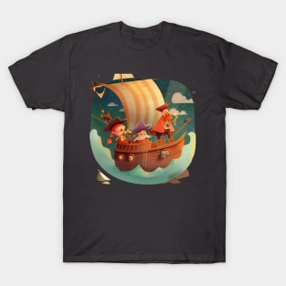 Cartoon Pirates T-Shirt